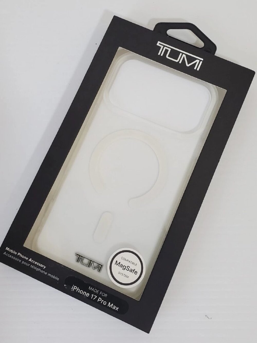 2026 TUMI MADE FOR iPHONE 17 PRO MAX CLEAR CASE COMPATIBLE MAG SAFE SYSTEM